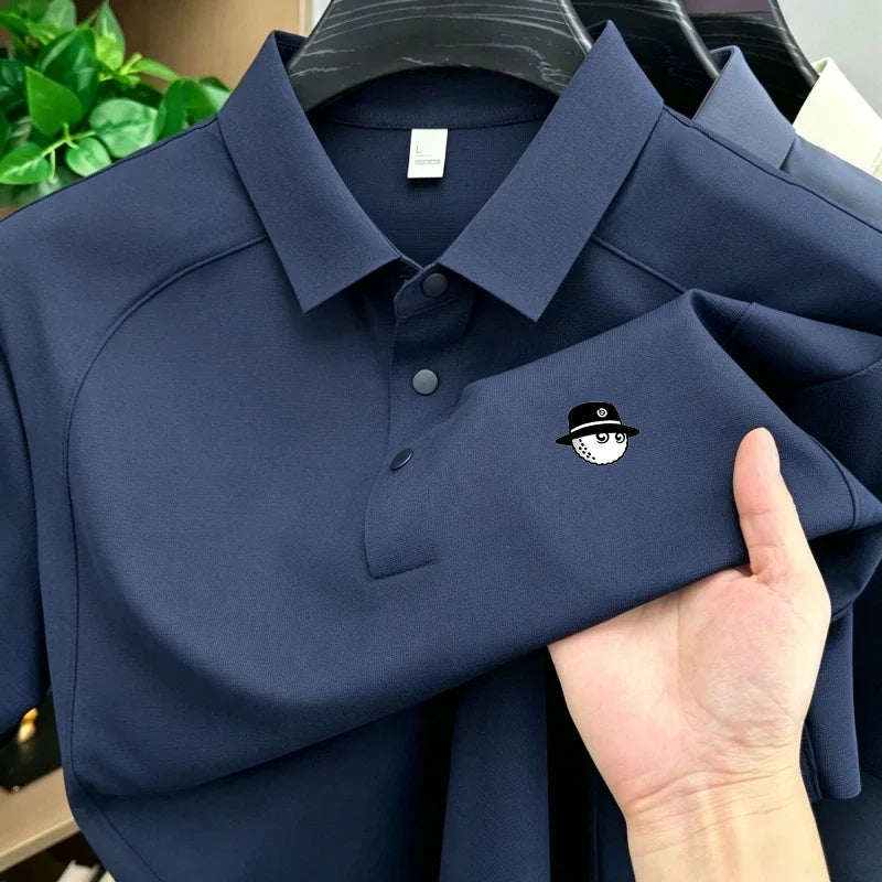 Patchwork Golf Polo Shirt