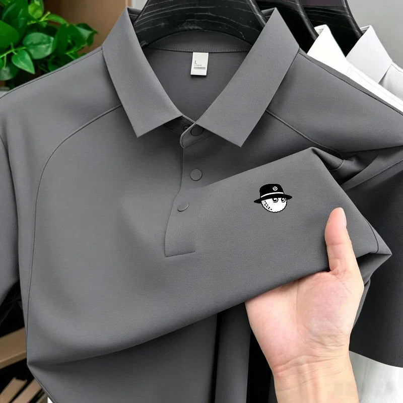 Patchwork Golf Polo Shirt