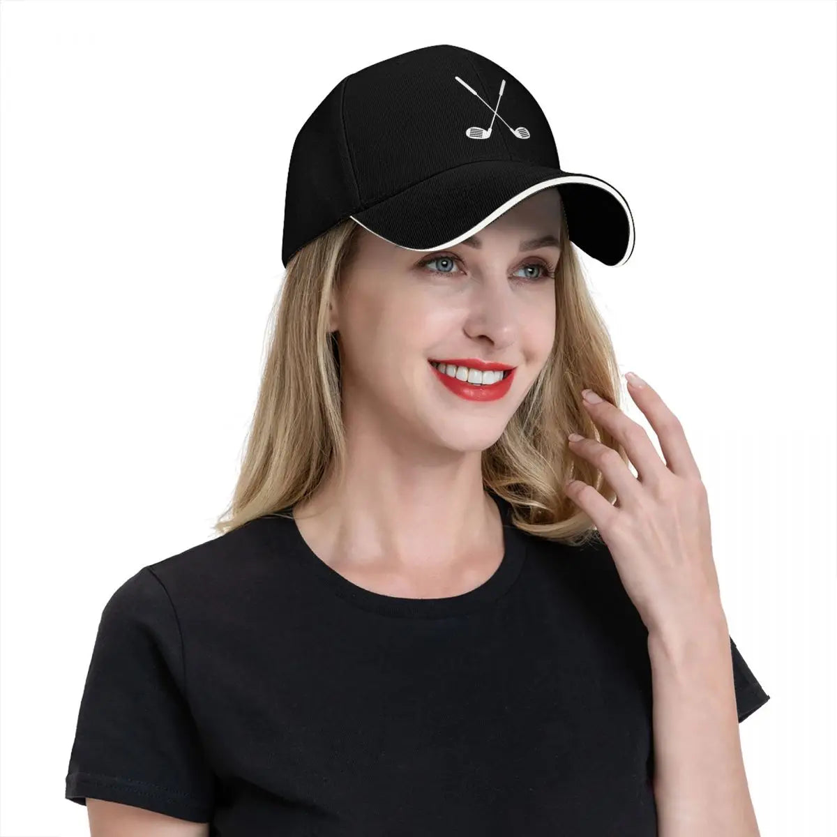 Crossed Golf Clubs Hat