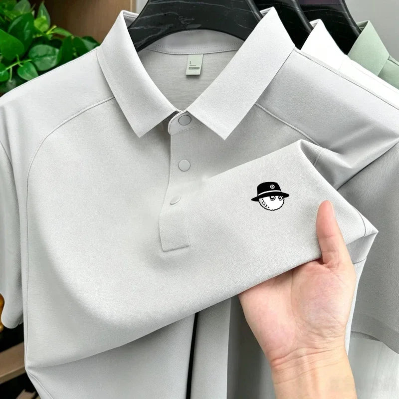 Patchwork Golf Polo Shirt