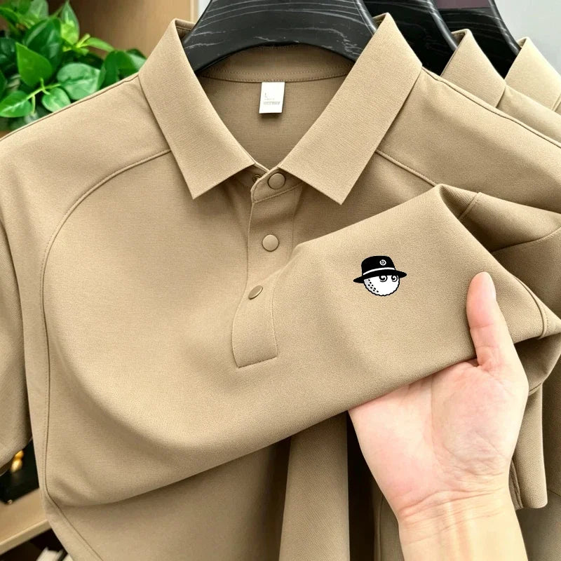 Patchwork Golf Polo Shirt