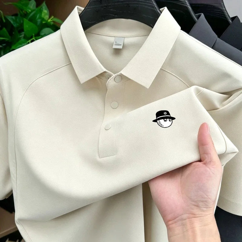 Patchwork Golf Polo Shirt