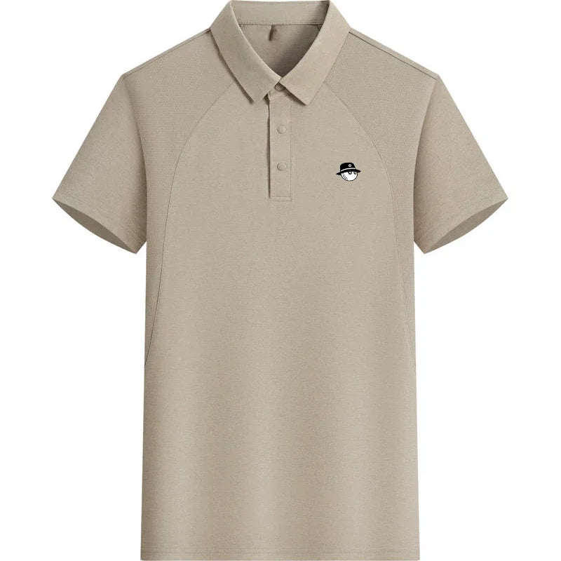 Patchwork Golf Polo Shirt