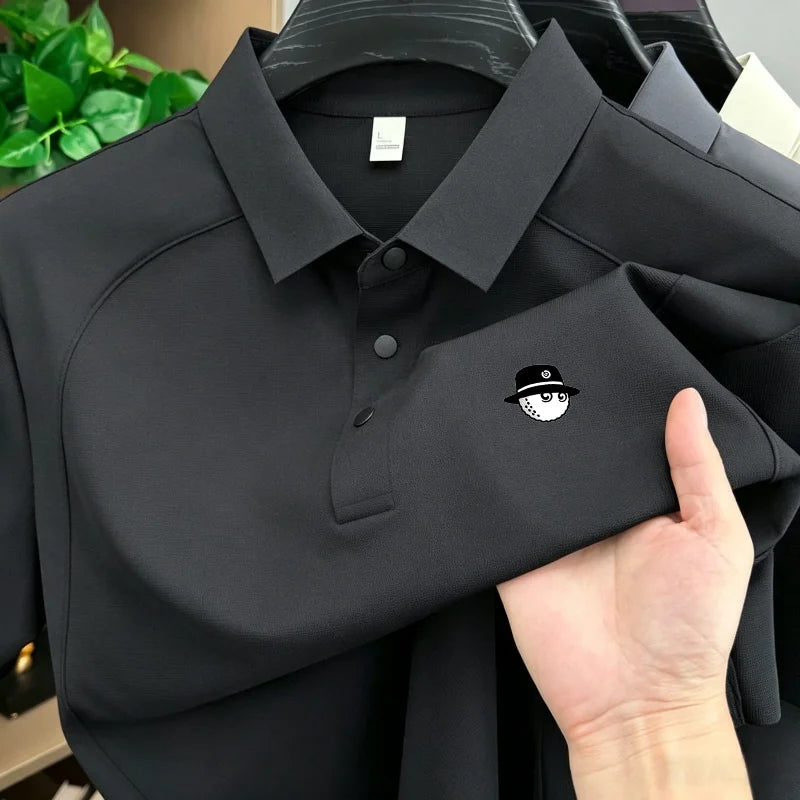 Patchwork Golf Polo Shirt