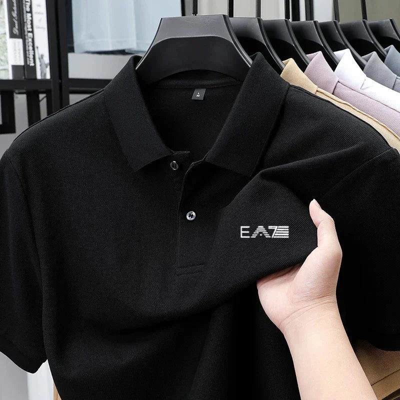 Solid Color Golf Polo Shirt